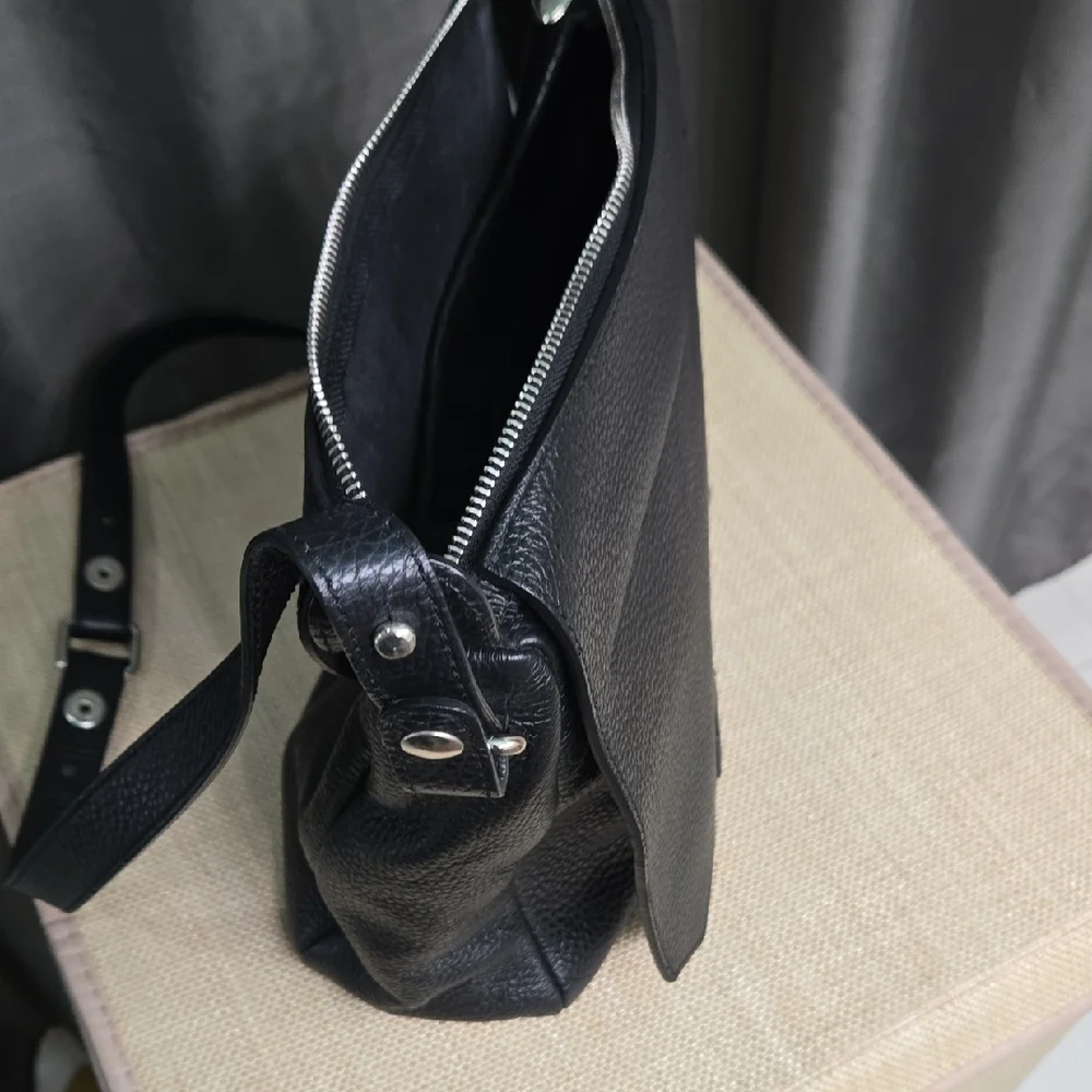 Furla Black Messenger Bag  EUC